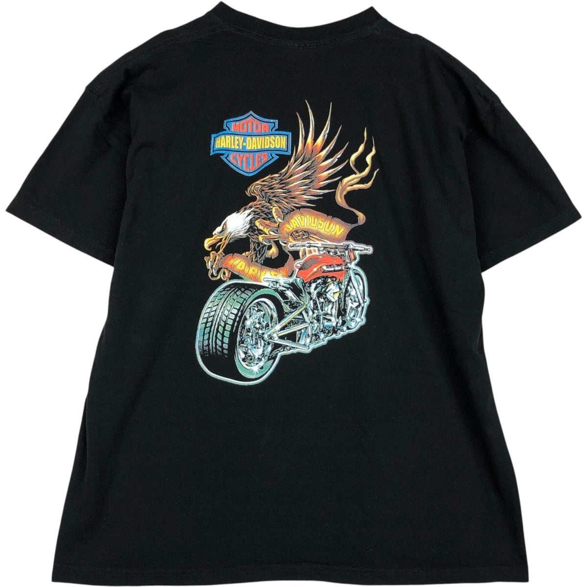 古着 Harley-Davidson ハーレーダビッドソン 鷲柄 イーグル柄 モーター