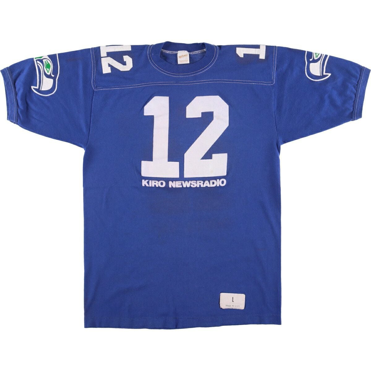 古着 70～80年代 SPORTSWEAR フットボールTシャツ USA製 メンズL相当
