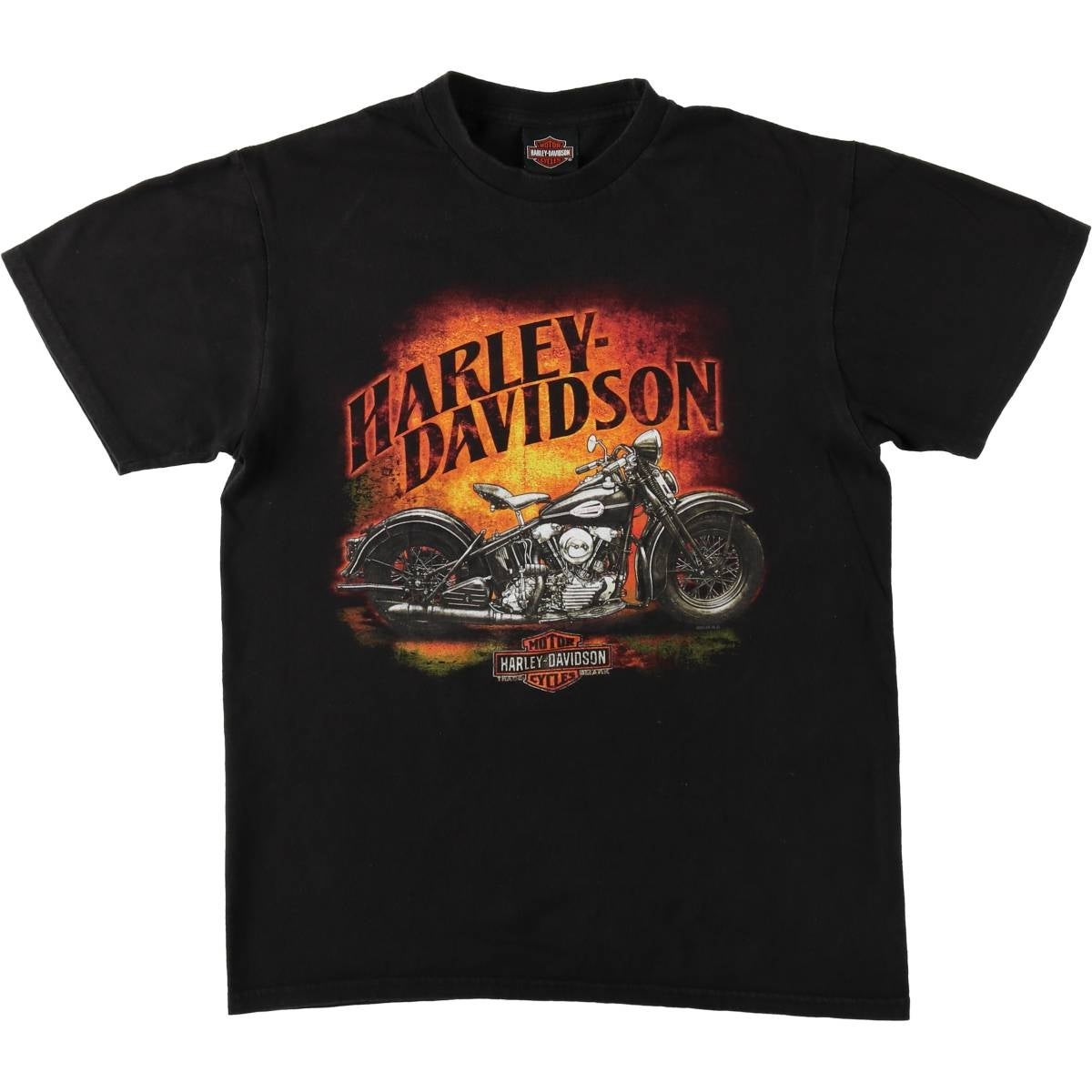 ハーレーTシャツ（バイク） 古着 ハーレーダビッドソン Harley-Davidson 蛇柄 パイソン柄 モーター