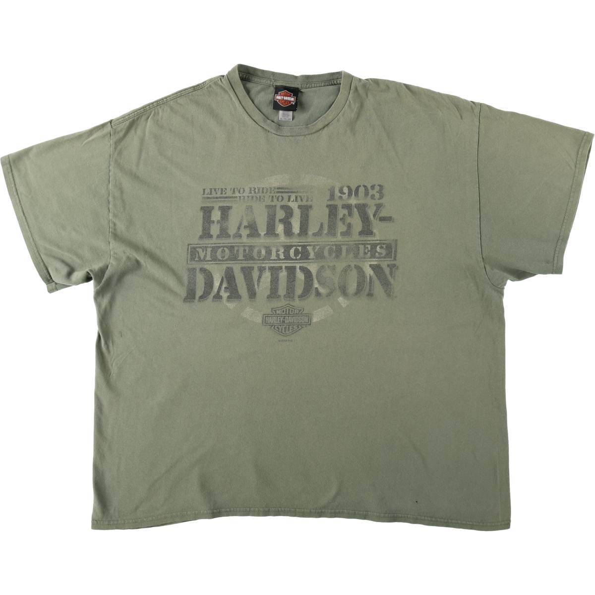 古着 ハーレーダビッドソン Harley-Davidson ドクロ柄 スカル柄