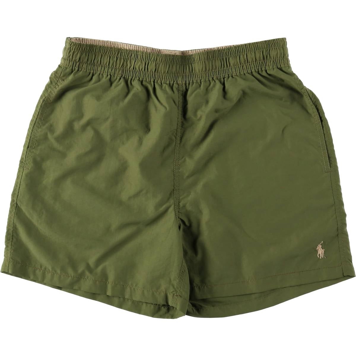 POLO RALPH LAUREN スイムショーツ ショートパンツ　カーキ　S 古着 ラルフローレン Ralph Lauren POLO by Ralph Lauren スイム