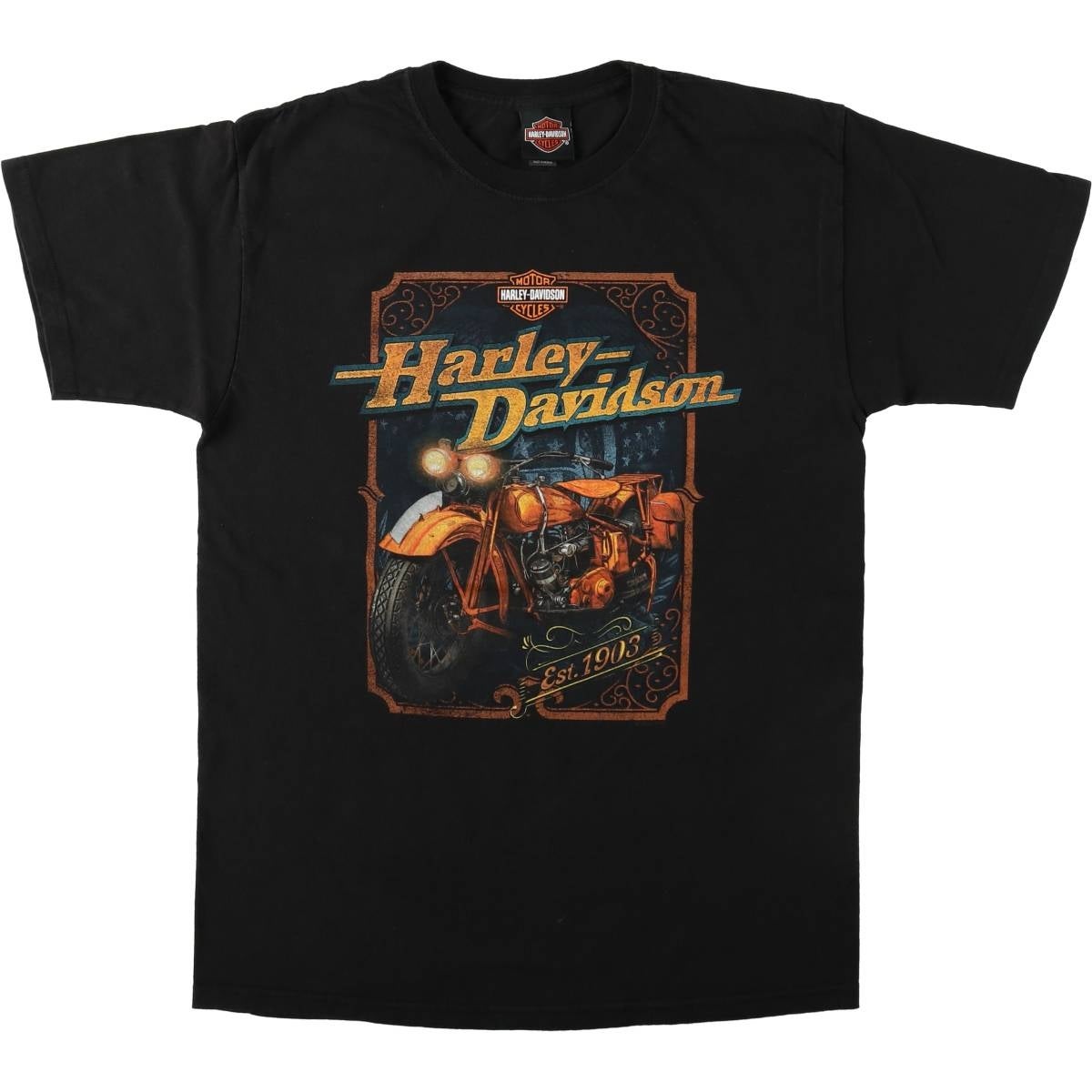 古着 ハーレーダビッドソン Harley-Davidson 鷲柄 イーグル柄 モーター