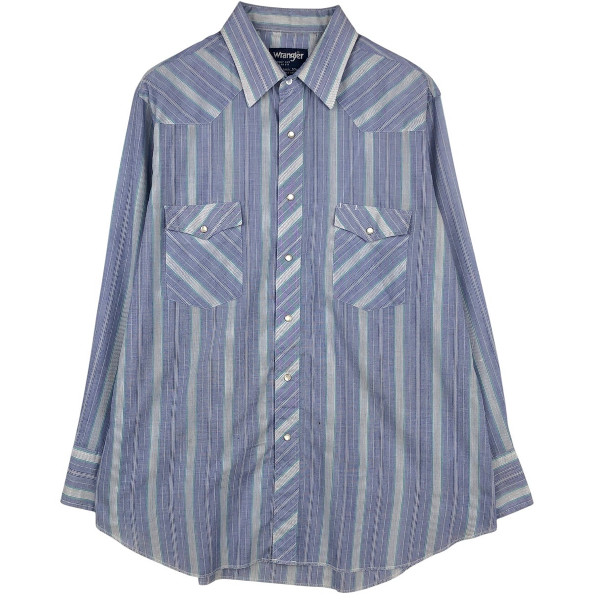 ビンテージ ラングラー マルチストライプ ウエスタンシャツ 80s 90s 古着 80～90年代 ラングラー Wrangler COWBOY CUT REGULAR FIT マルチ
