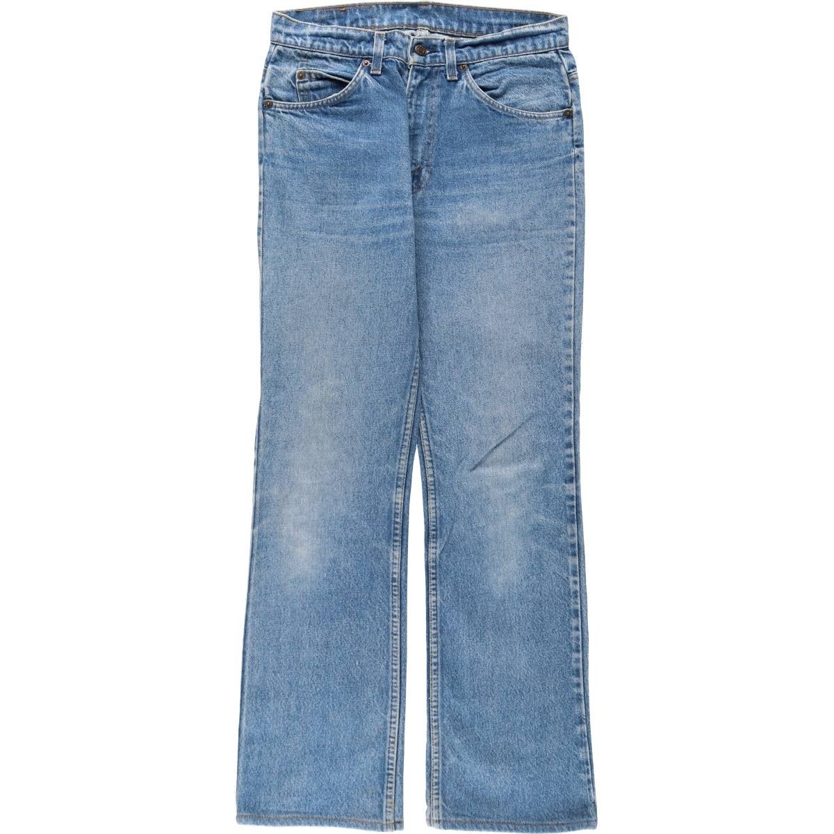 ブーツカットデニム・ライトブルー・オレンジタグ 古着 リーバイス Levis 517 オレンジタブ ブーツカットデニムパンツ