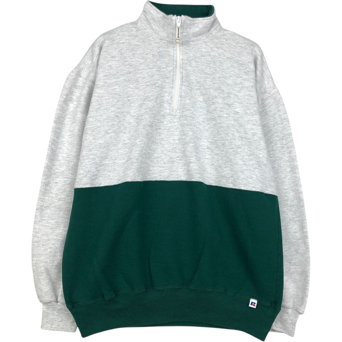 古着 90年代 ラッセル Russell ハーフジップスウェットシャツ
