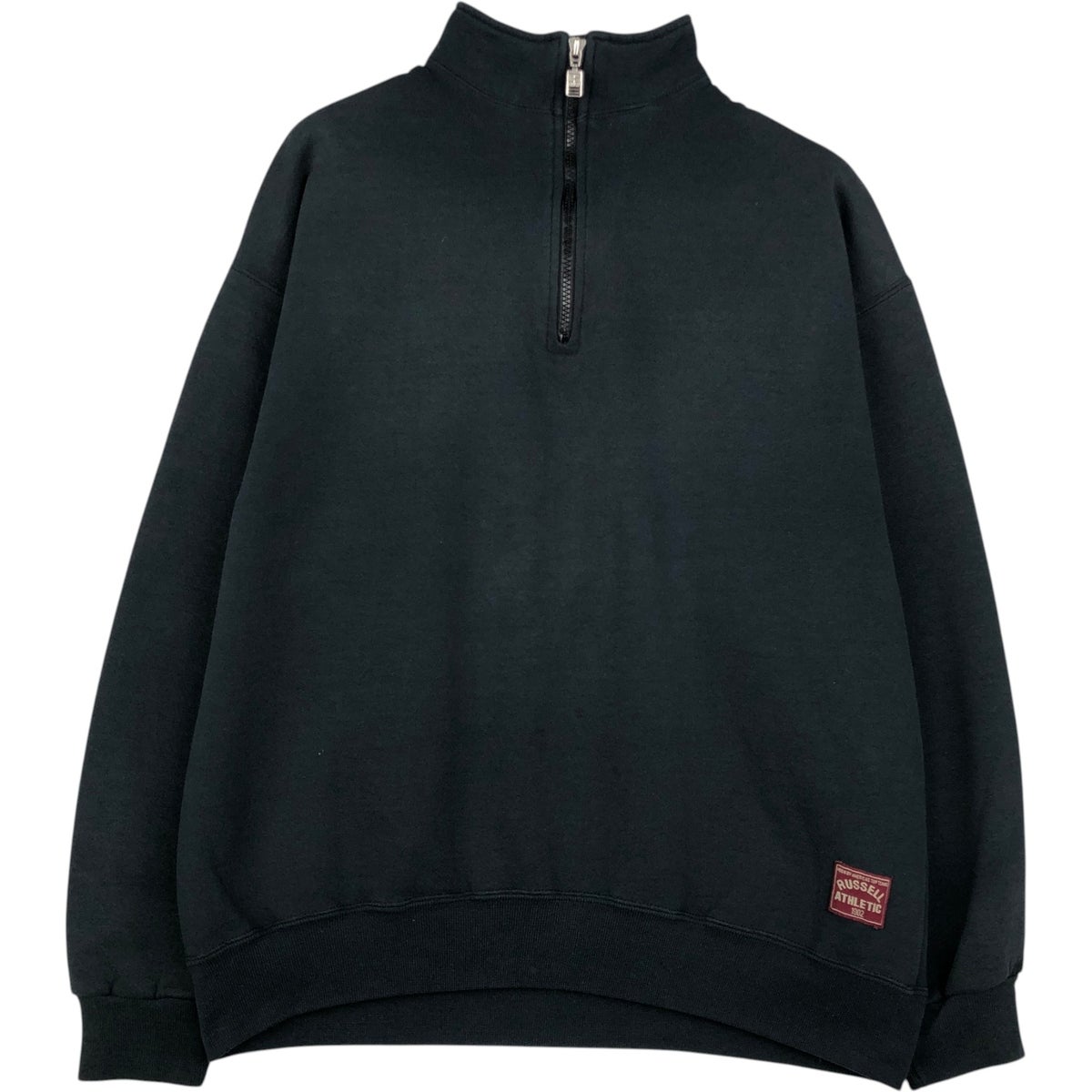 古着 90年代 ラッセル Russell ハーフジップスウェットシャツ