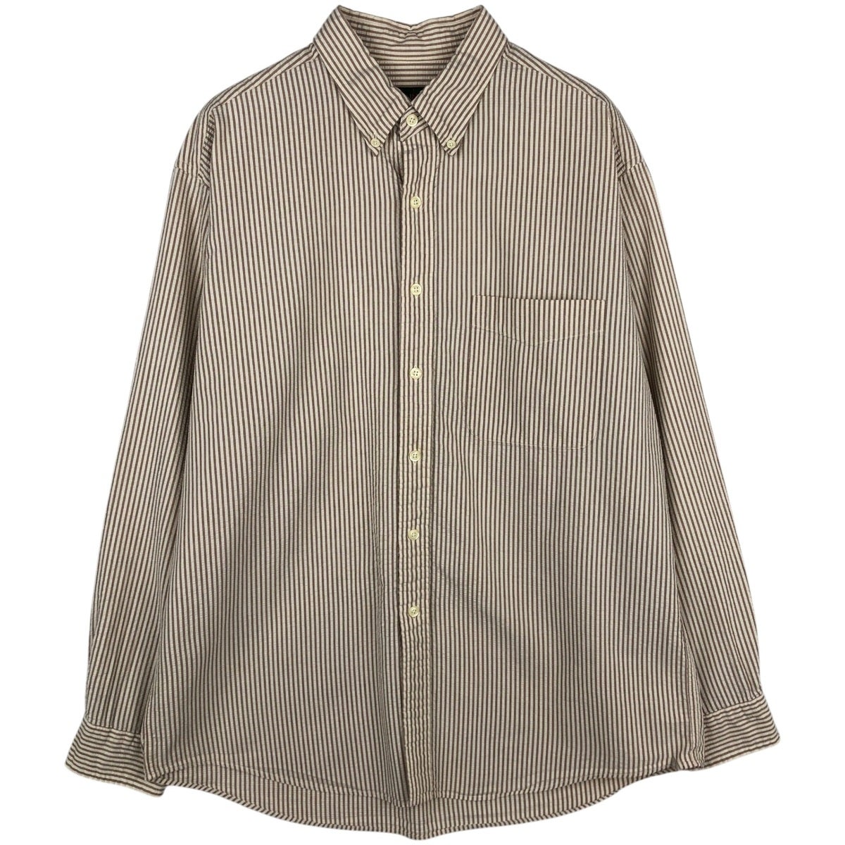 古着 ジェイクルー J.Crew シアサッカー 長袖 ボタンダウンストライプ