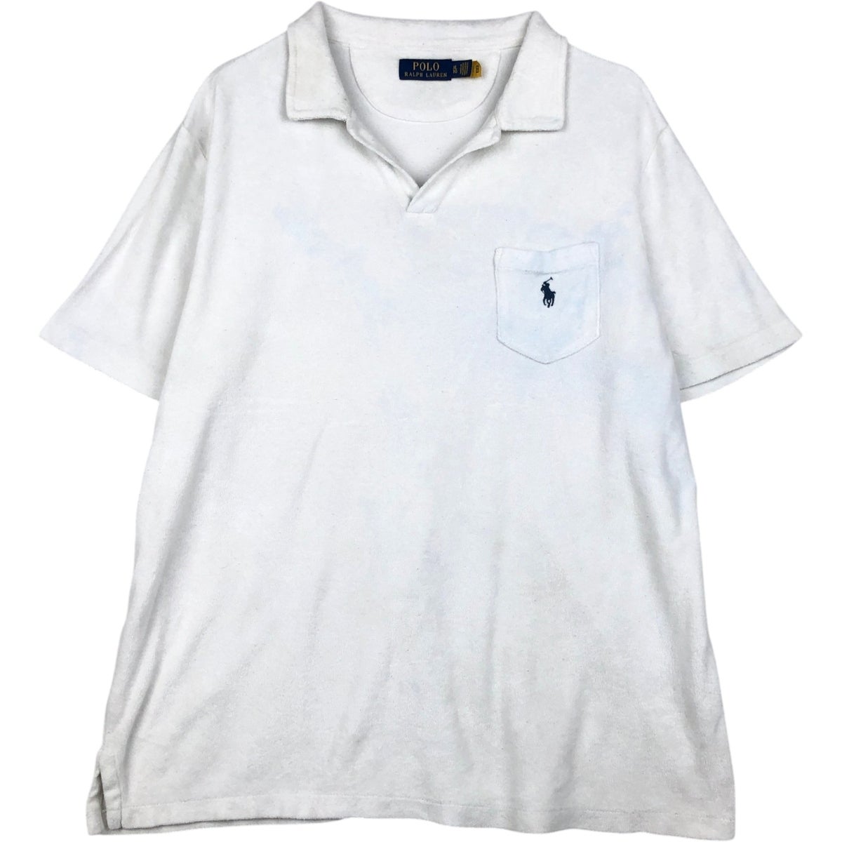 ラルフローレン ポロシャツ 白 半袖 古着 ラルフローレン Ralph Lauren POLO RALPH LAUREN スキッパー 半袖