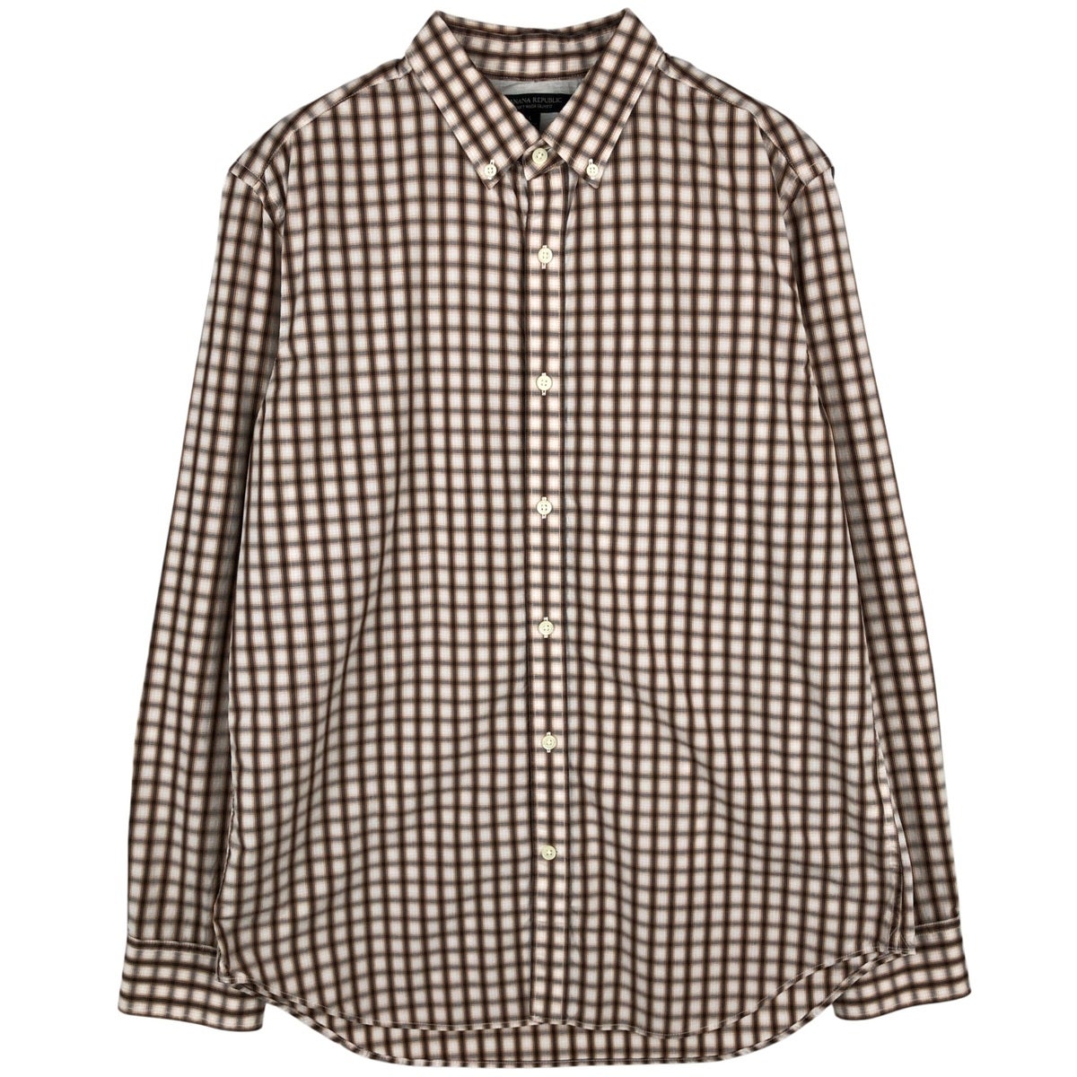 古着 バナナリパブリック BANANA REPUBLIC 長袖 ボタンダウンチェック