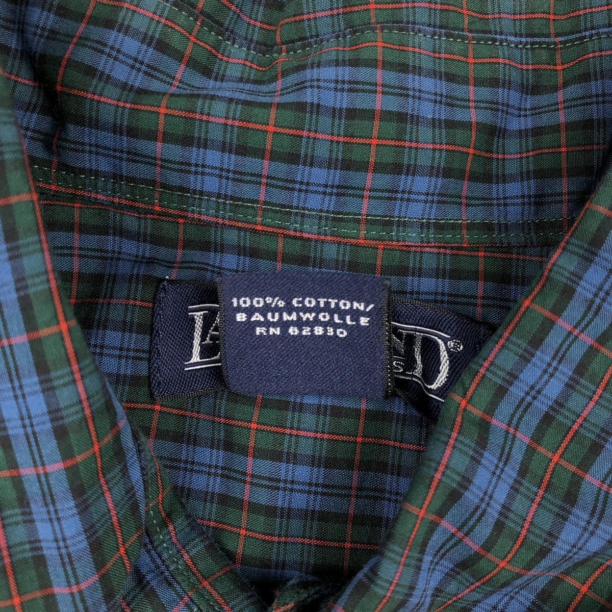 古着 ～00年代 ランズエンド LANDSEND 長袖 ボタンダウンチェック
