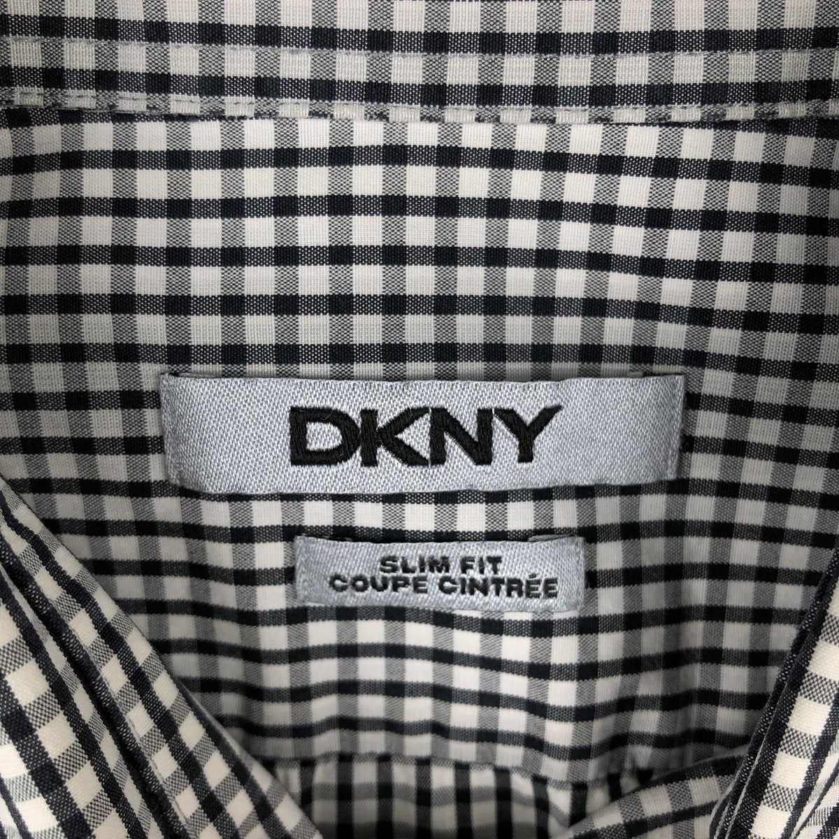 古着 ダナキャランニューヨーク DKNY SLIM FIT 半袖 ボタンダウン