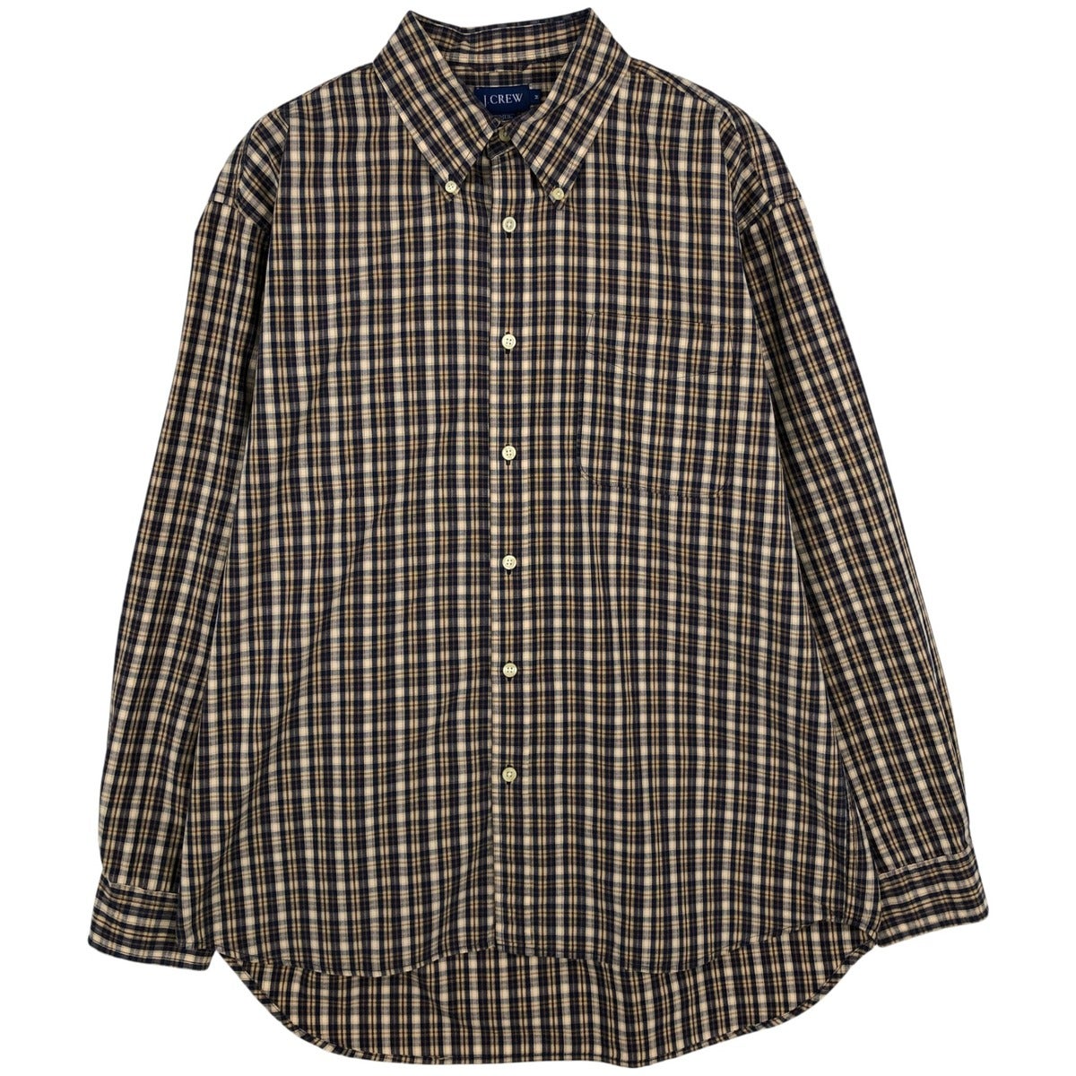 古着 ジェイクルー J.Crew シアサッカー 長袖 ボタンダウンストライプ