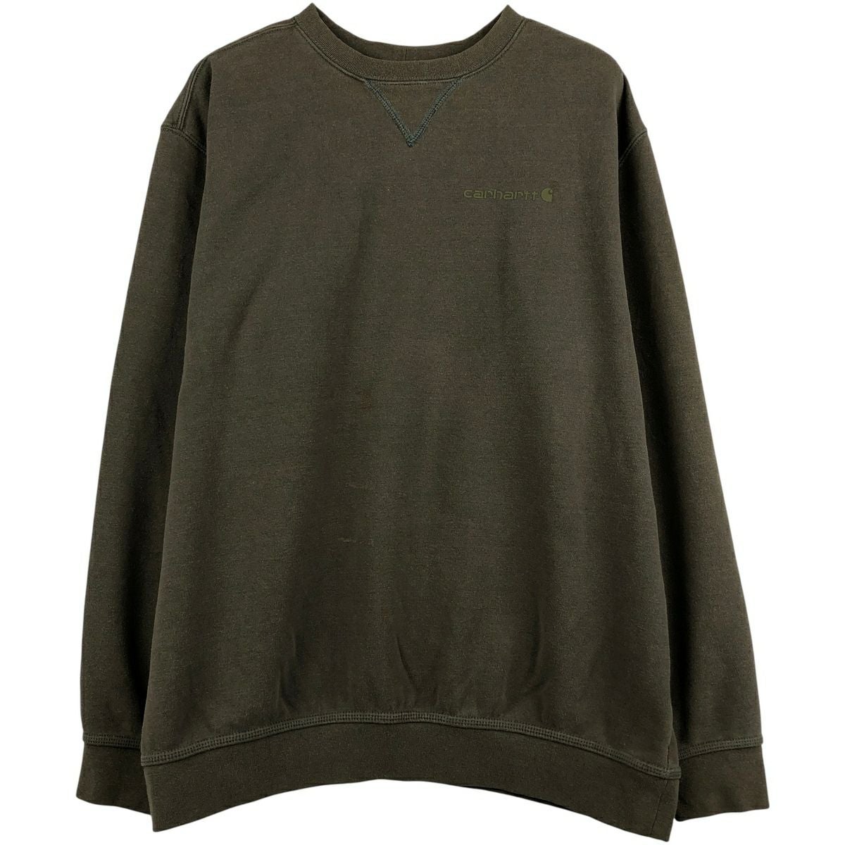 古着 カーハート Carhartt ワンポイントロゴスウェットシャツ