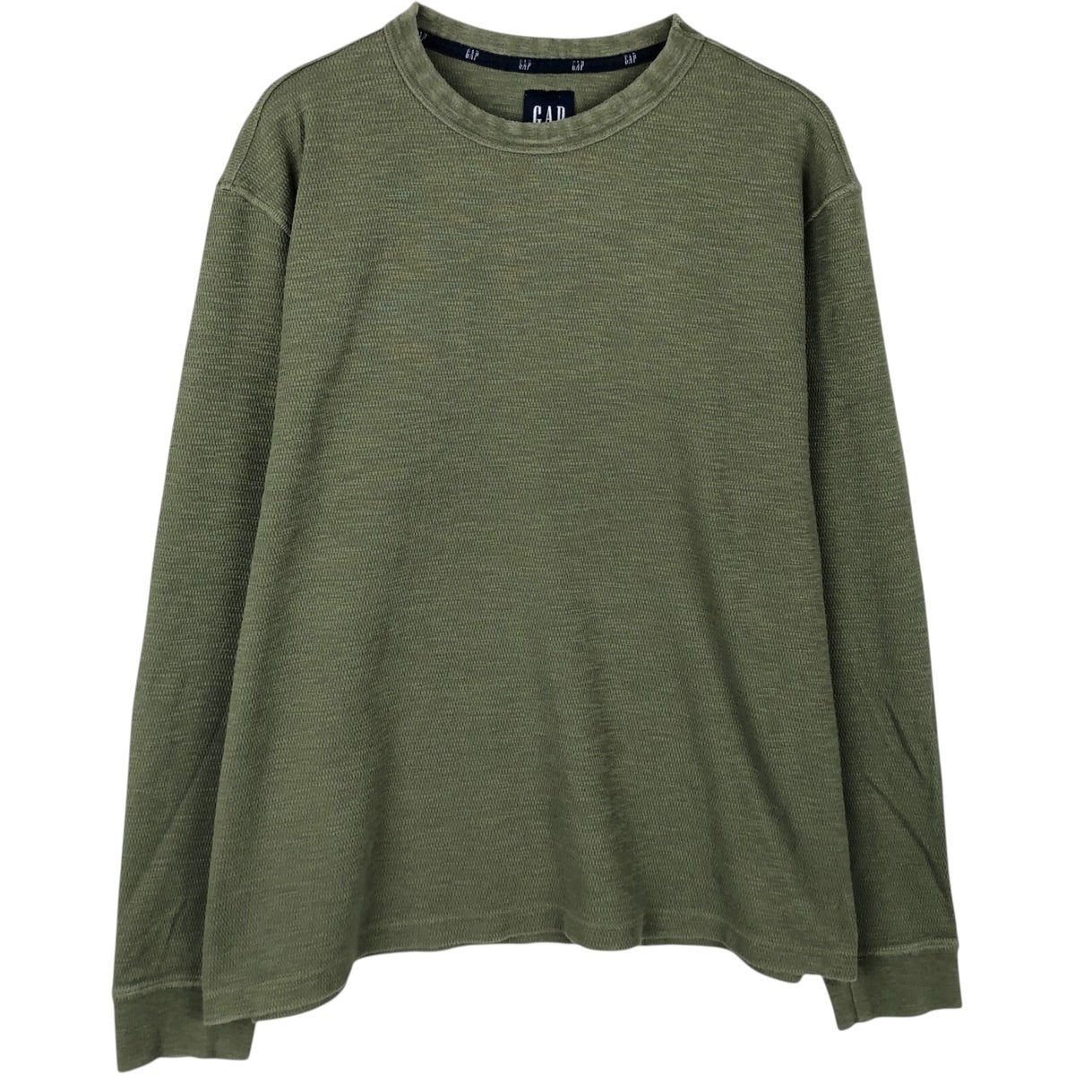 古着 00年代 ギャップ GAP サーマルロンT ワッフル メンズM相当
