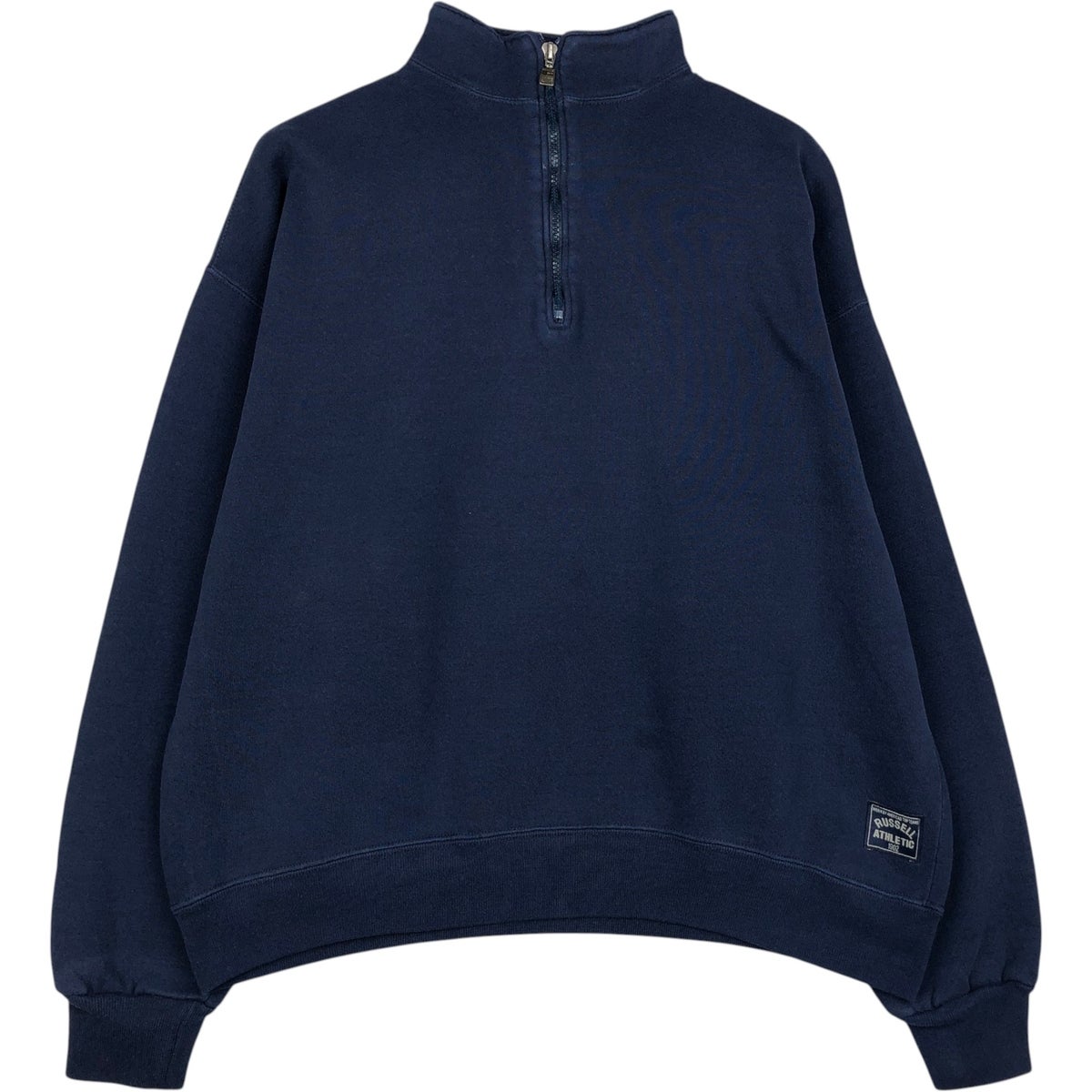 古着 90年代 ラッセル Russell ハーフジップスウェットシャツ