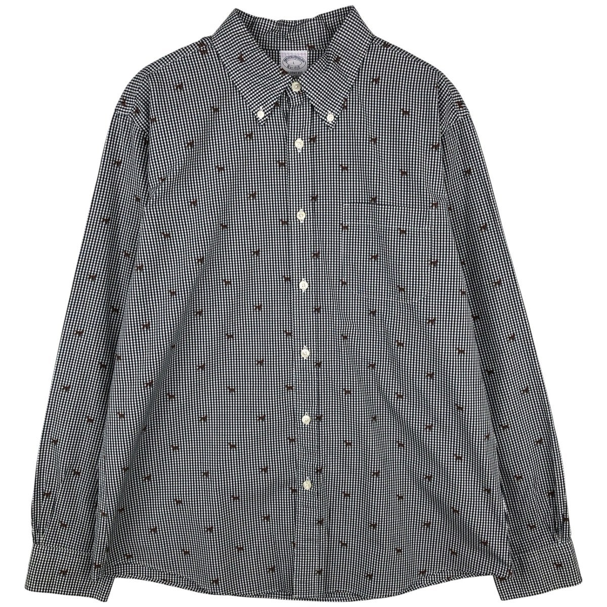 古着 ブルックスブラザーズ Brooks Brothers Est.1818 REGENT FIT 犬柄