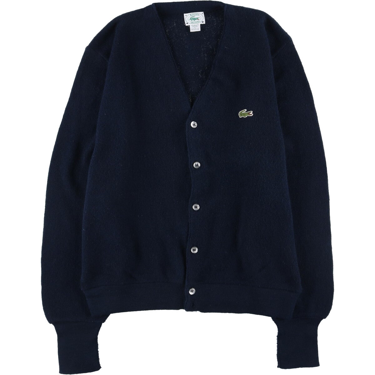 古着 80～90年代 ラコステ LACOSTE IZOD アクリルニットカーディガン