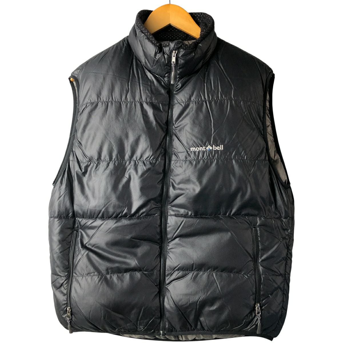古着 90年代 モンベル mont-bell リップストップ グースダウンベスト
