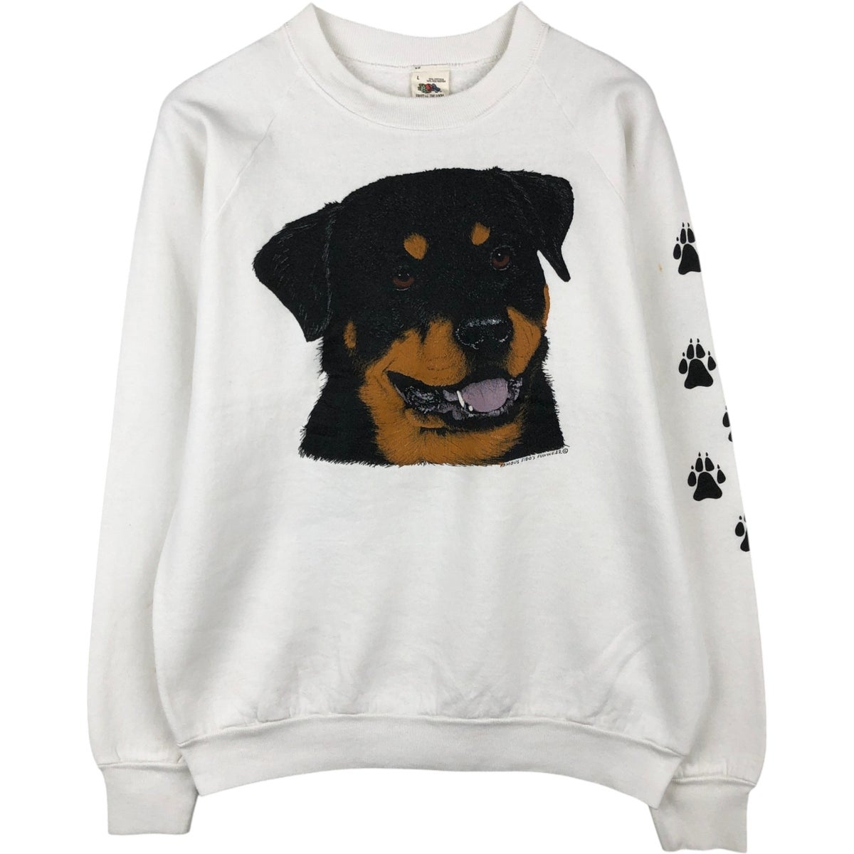 古着 90年代 フルーツオブザルーム FRUIT OF THE LOOM SUPER COTON 犬