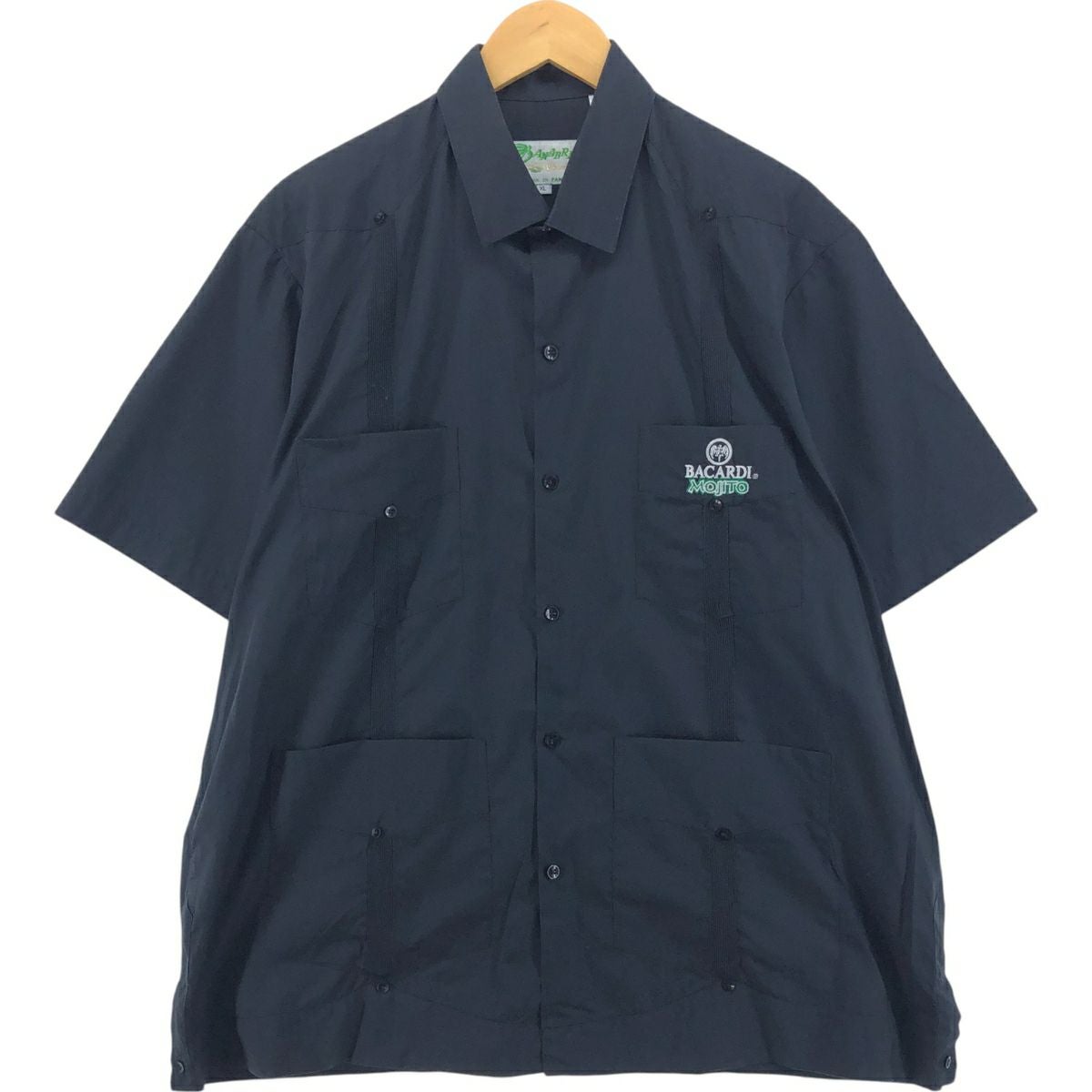 古着 90～00年代 GUAYABERA 半袖 メキシカンシャツ キューバシャツ