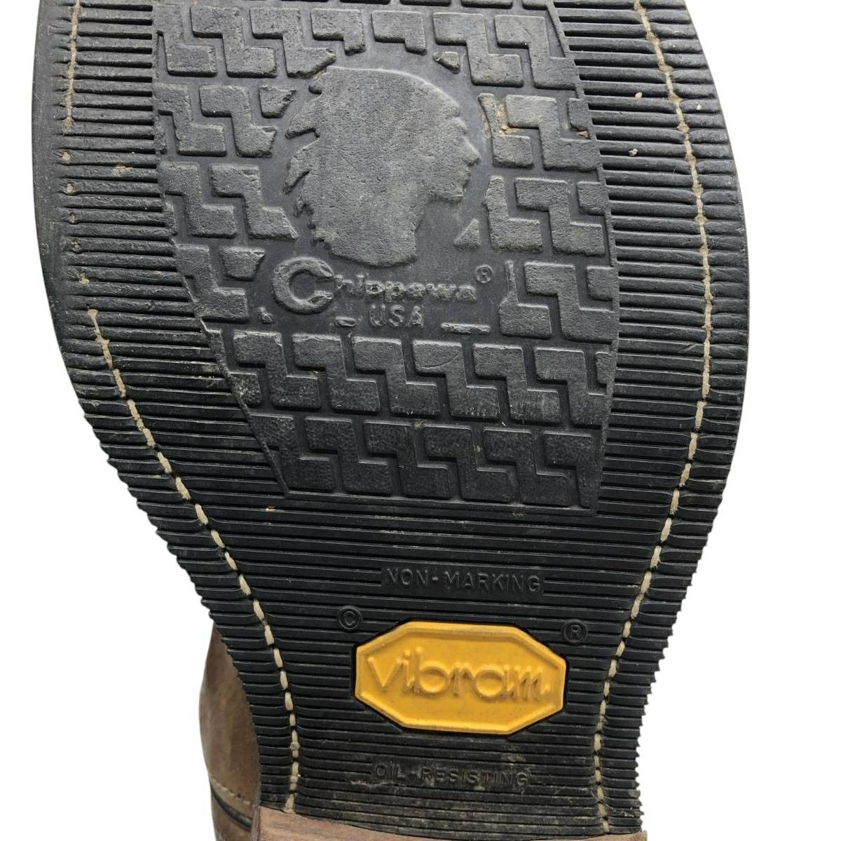 古着 90年代 チペワ CHIPPEWA 白タグ ウエスタンブーツ USA製 9D