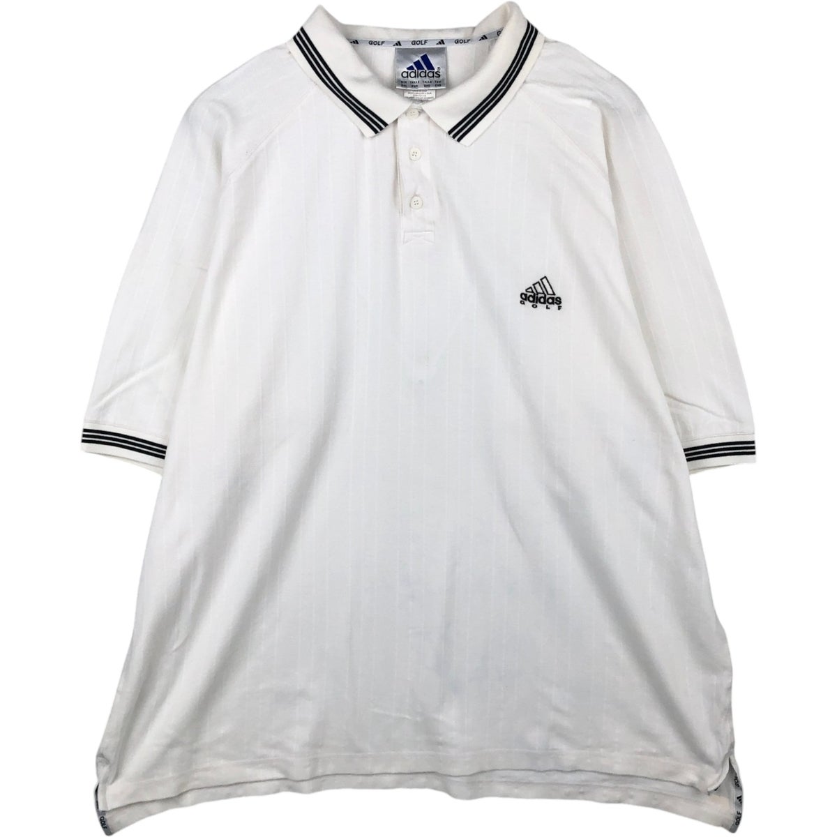 古着 80～90年代 アディダス adidas 長袖 ラガーシャツ メンズM相当