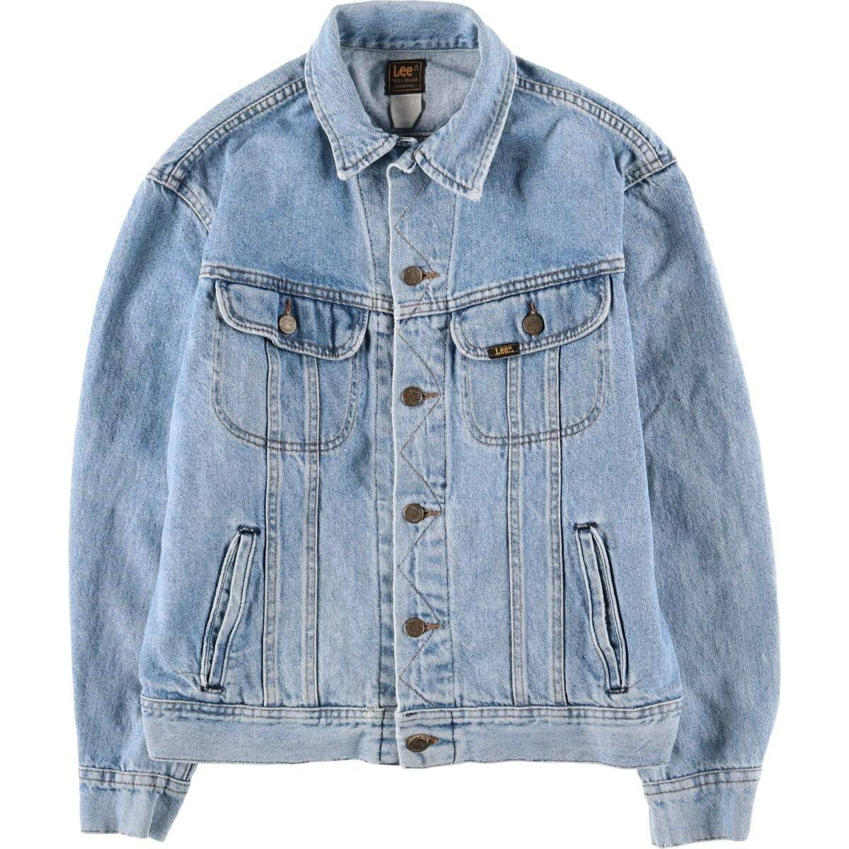 古着 90～00年代 リー Lee 中綿入り デニムジャケット Gジャン メンズ