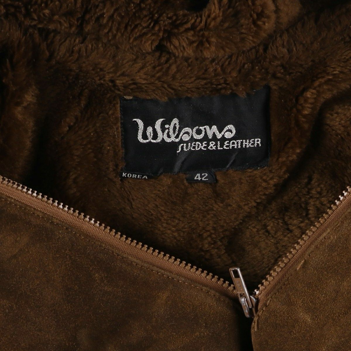 古着 ウィルソンズレザー WILSONS LEATHER フード付き スエードレザー