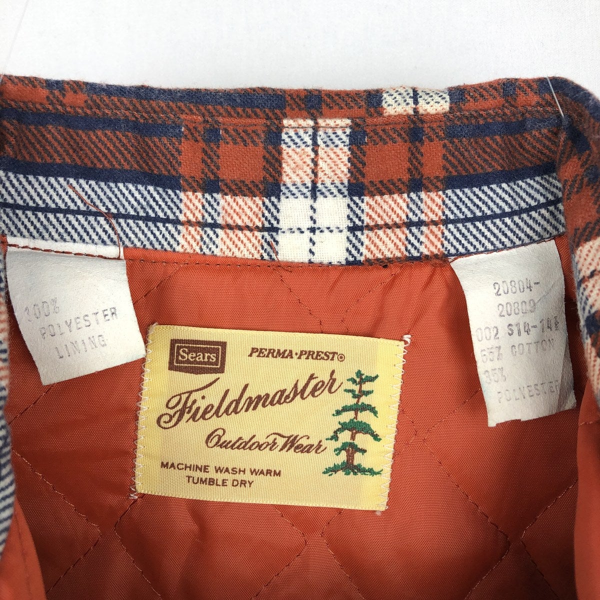 古着 70年代 シアーズ Sears FIELDMASTER フィールドマスター 中綿入り
