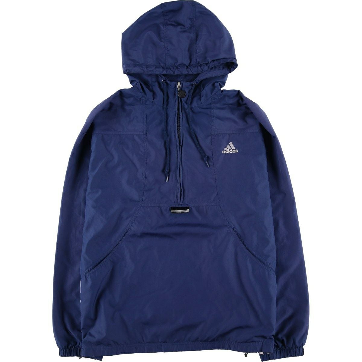 古着 90年代 アディダス adidas ハーフジップ フード付き ウォーム