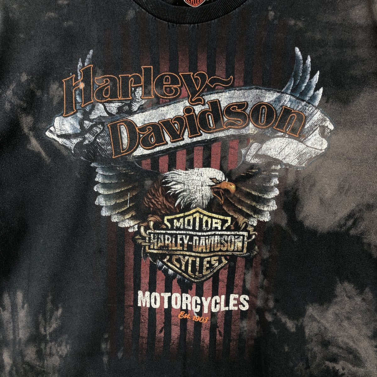 古着 ハーレーダビッドソン Harley-Davidson 鷲柄 イーグル柄 モーター