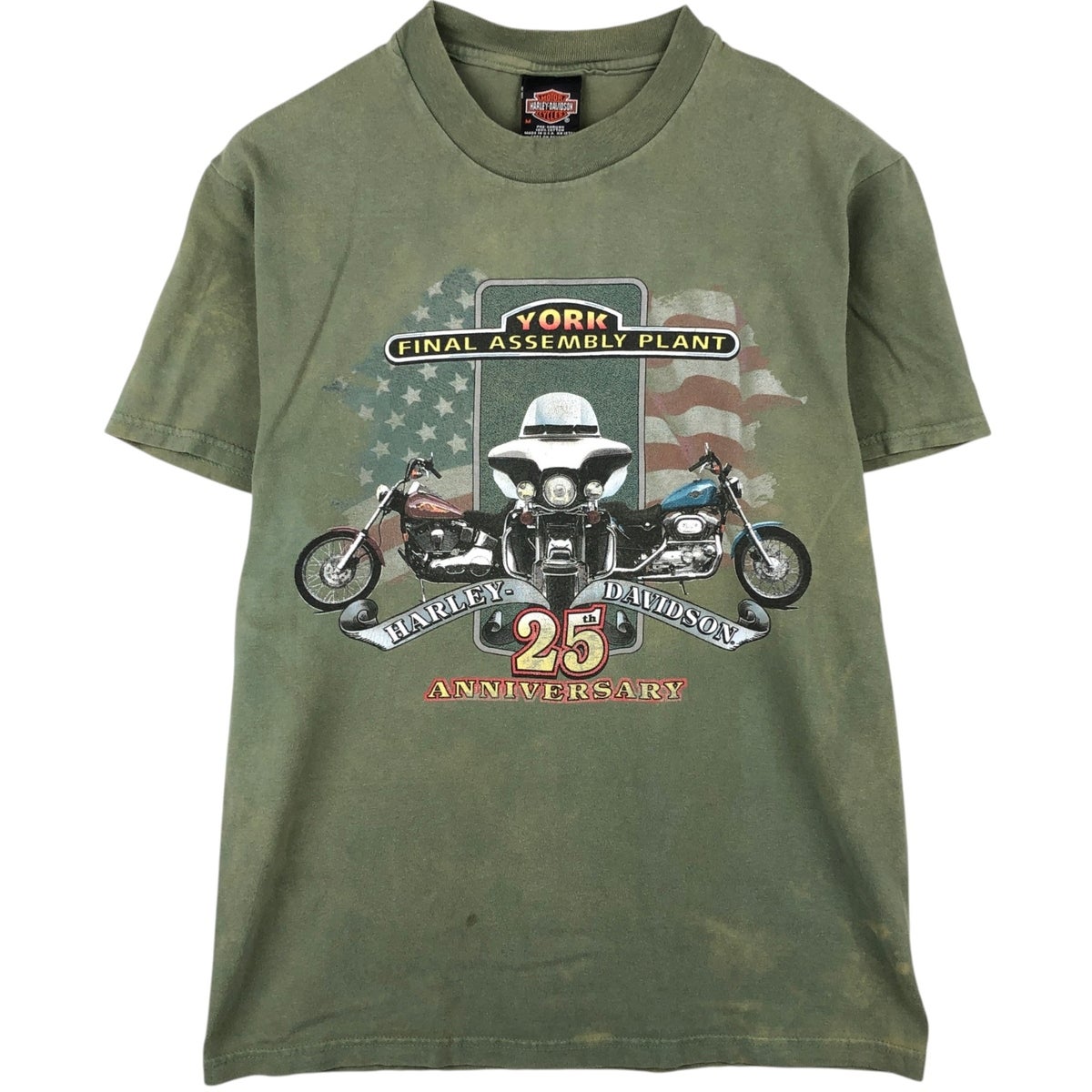 希少 ハーレーダビッドソン ロンＴUSA製 Hanes BEEFY-T 古着 90年代 ヘインズ Hanes BEEFY-T Harley-Davidson ハーレー