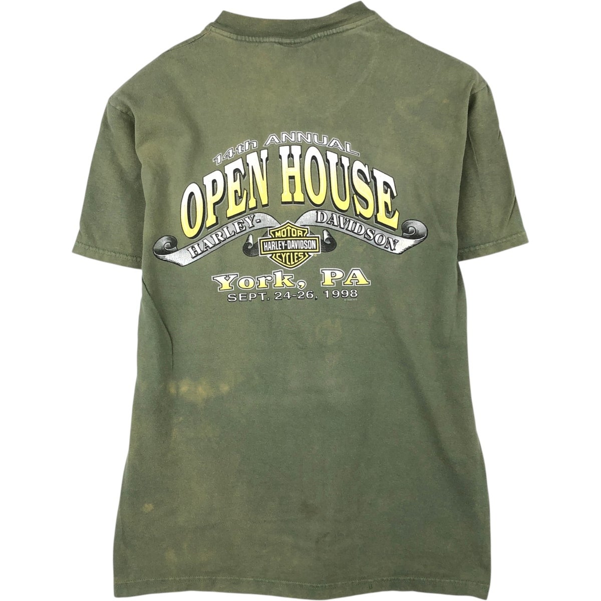 90s☆ハーレーダビッドソンTシャツ☆ミラー☆ビール企業☆ヘインズ☆ 古着 90年代 ヘインズ Hanes BEEFY-T Harley-Davidson ハーレー