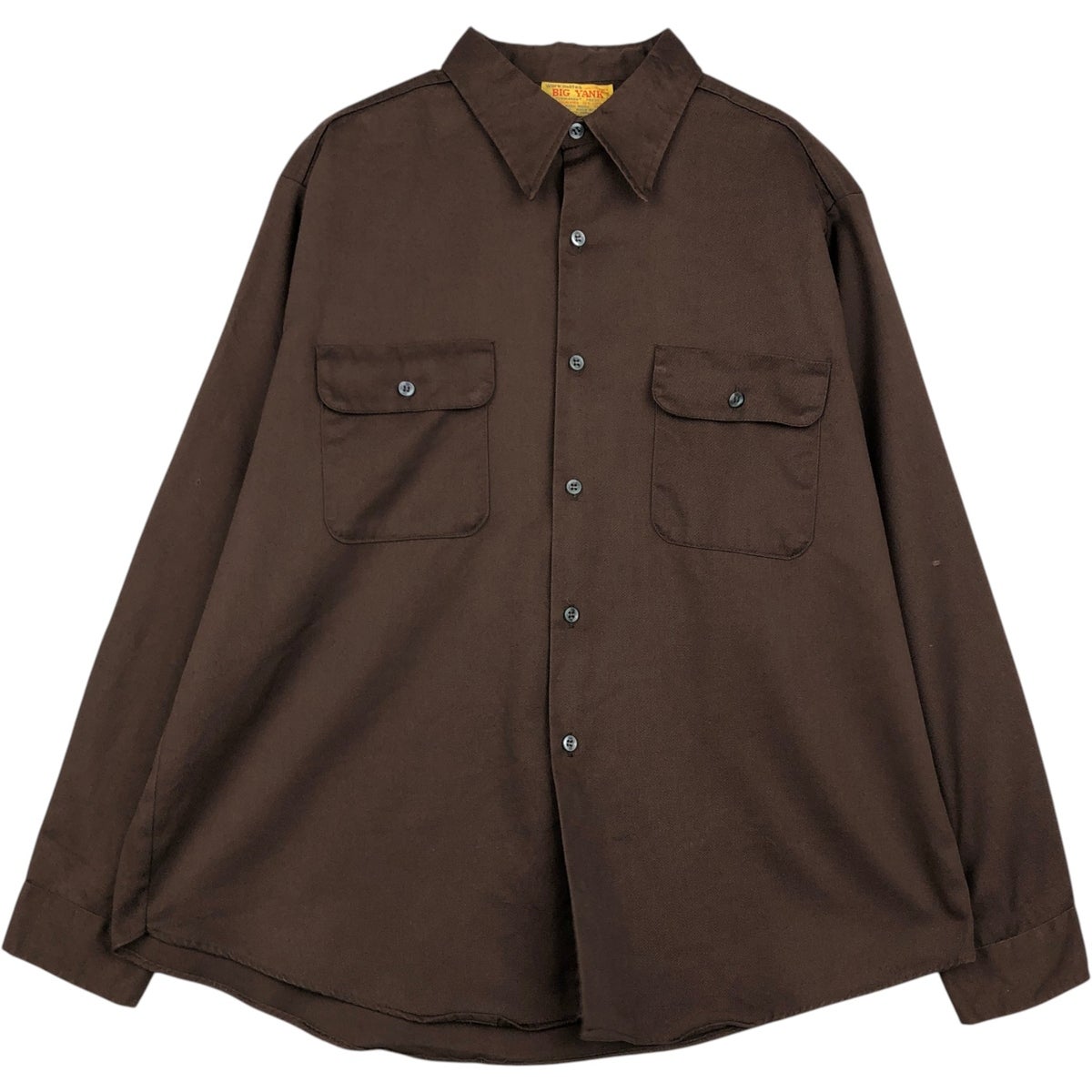 古着 70年代～ ビッグヤンク BIG YANK 長袖 ワークシャツ メンズXL相当