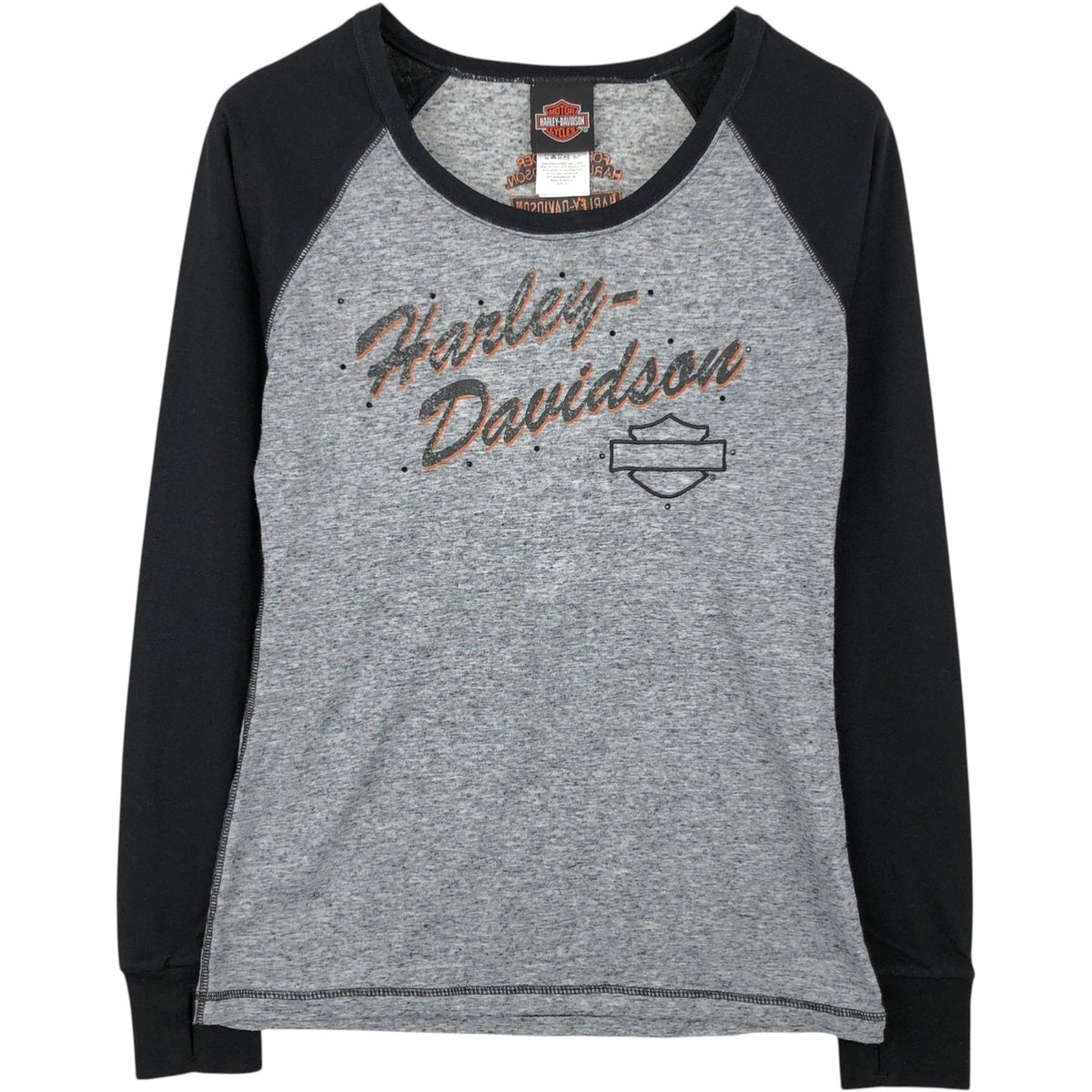 古着 ハーレーダビッドソン Harley-Davidson ラインストーン付き