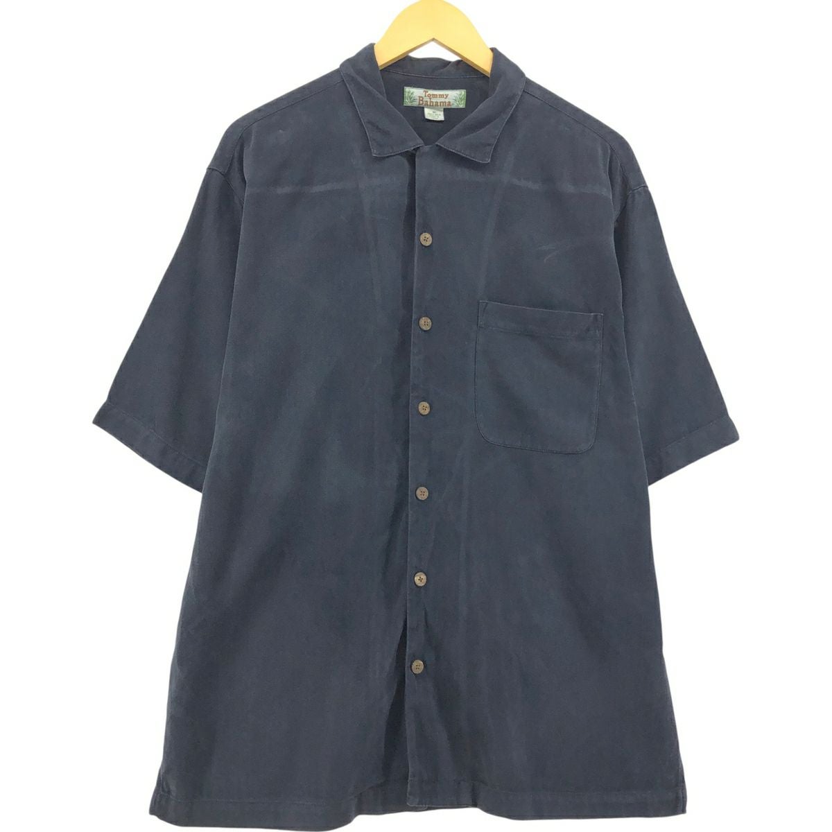 古着 トミーバハマ Tommy Bahama 半袖 オープンカラー シルクシャツ