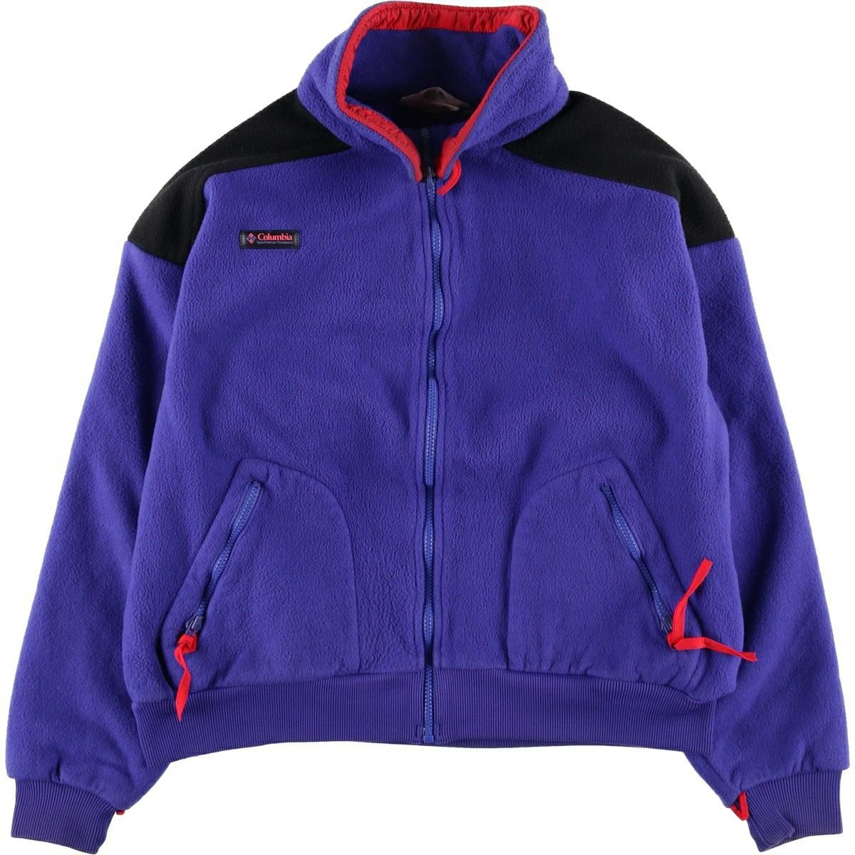 古着 90年代 コロンビア Columbia フリースプルオーバー USA製 メンズL