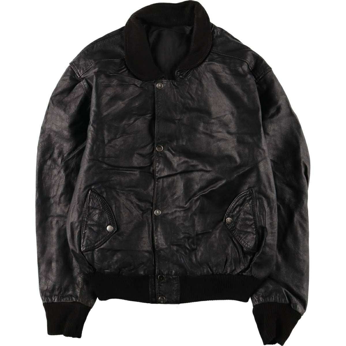 古着 REDSKINS レザーフライトジャケット フランス製 メンズL相当