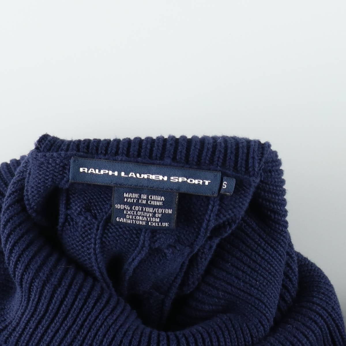 古着 ラルフローレン Ralph Lauren RALPH LAUREN SPORT ケーブル編み