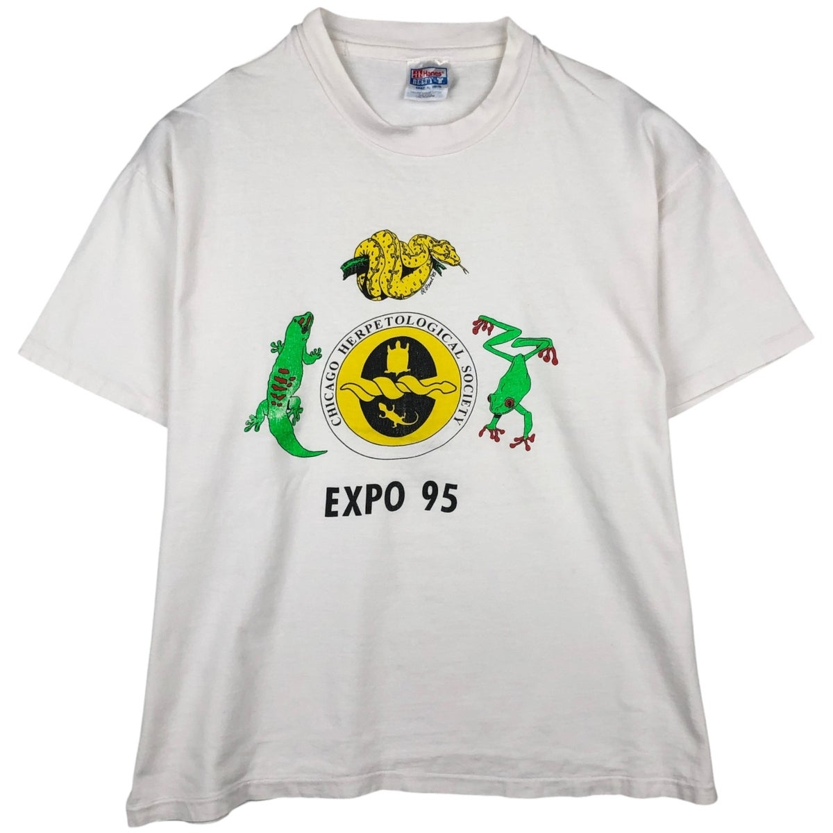 古着 80年代 ヘインズ Hanes BEEFY-T 青タグ プリントTシャツ USA製