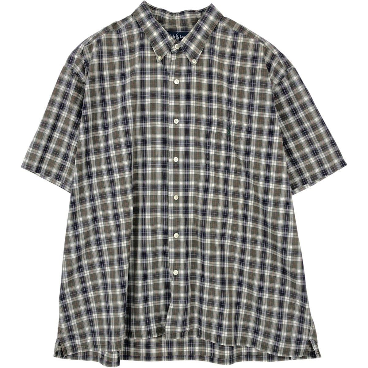 Ralph Lauren GREGGOR ボタンダウンシャツXXL 古着 ラルフローレン Ralph Lauren GREGGOR ボックスシャツ 半袖