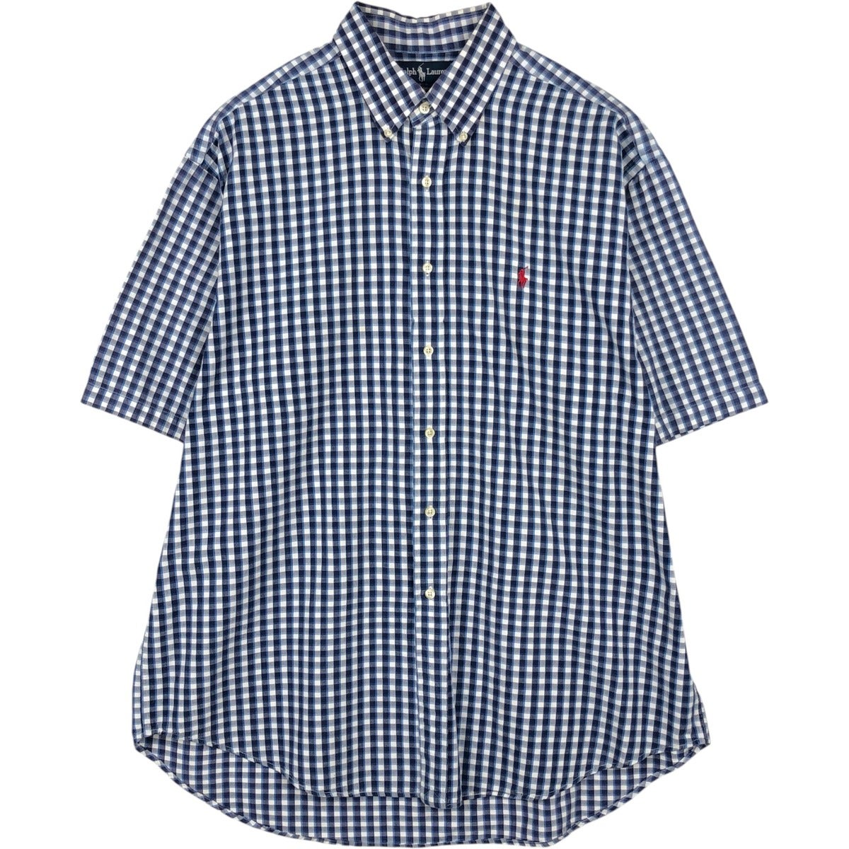 古着 ラルフローレン Ralph Lauren BLAKE 半袖 ボタンダウン チェック