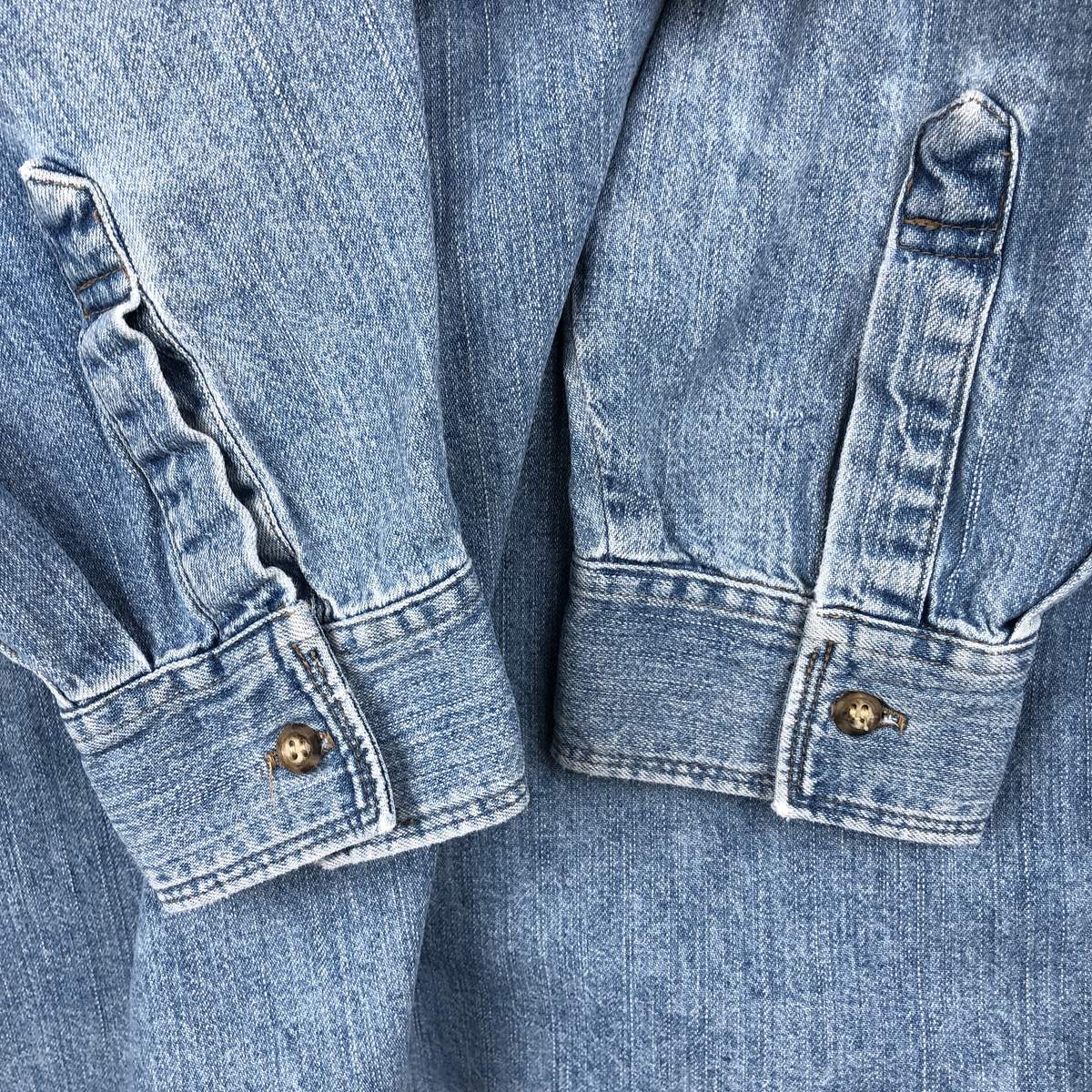 古着 80～90年代 ゲス Guess JEANS 長袖 デニムシャツ USA製 メンズM