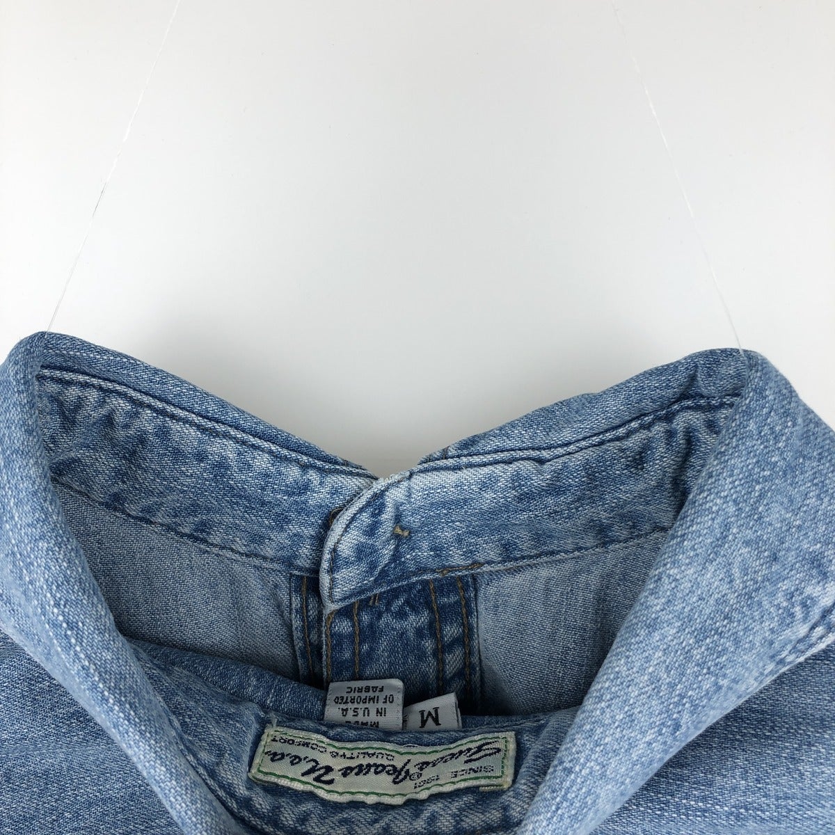 古着 80～90年代 ゲス Guess JEANS 長袖 デニムシャツ USA製 メンズM