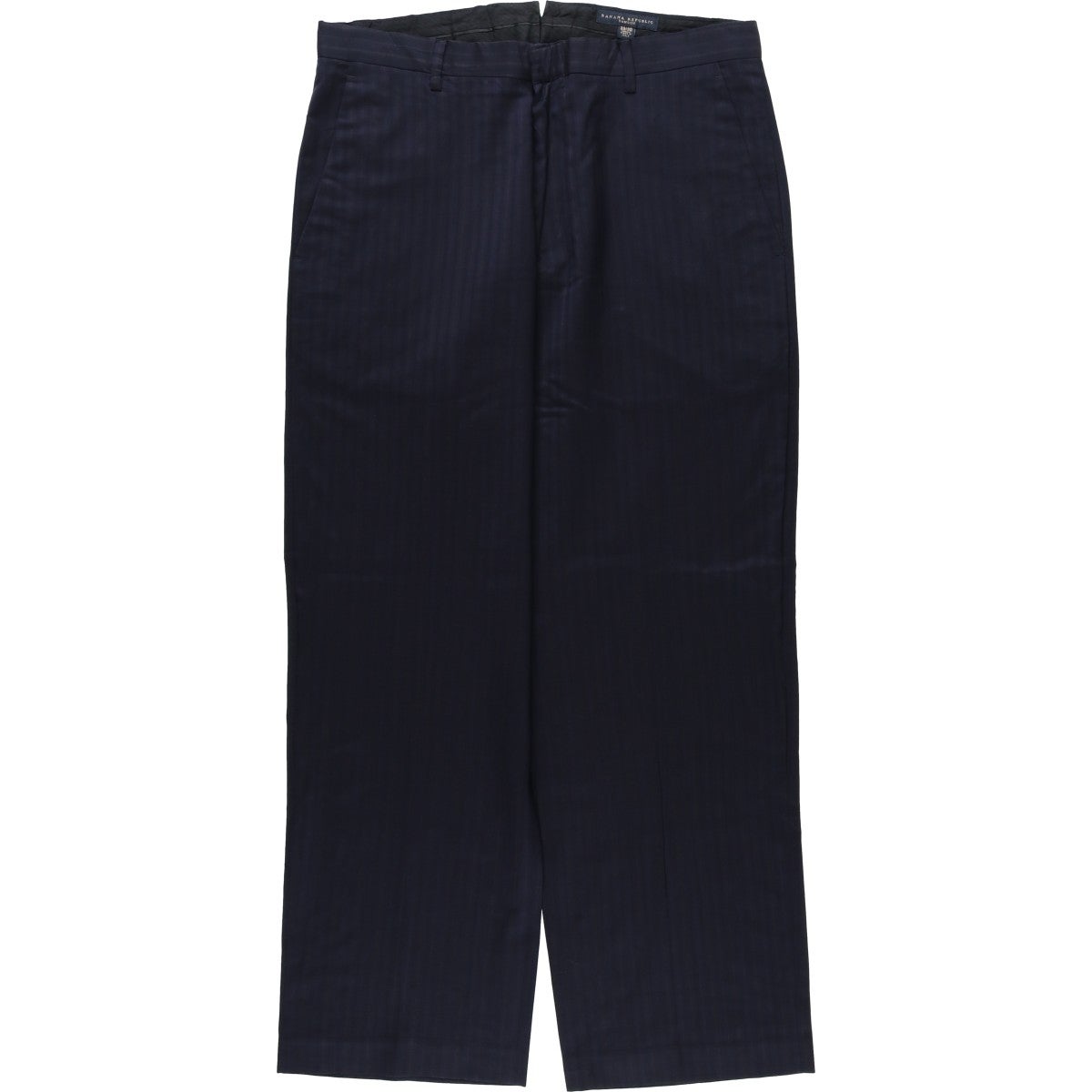 古着 00s バナナリパブリック ウール スラックス ワイド ブラック 黒 古着 00年代 バナナリパブリック BANANA REPUBLIC ストライプ柄 ウール