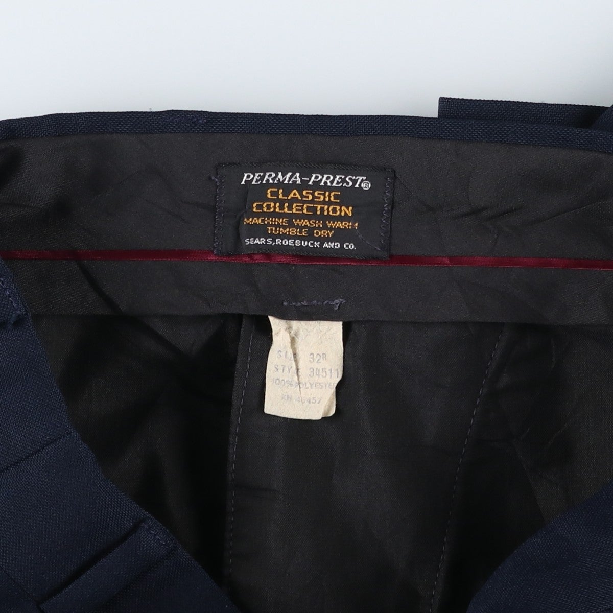 古着 シアーズ Sears スラックスパンツ メンズw32相当 ヴィンテージ