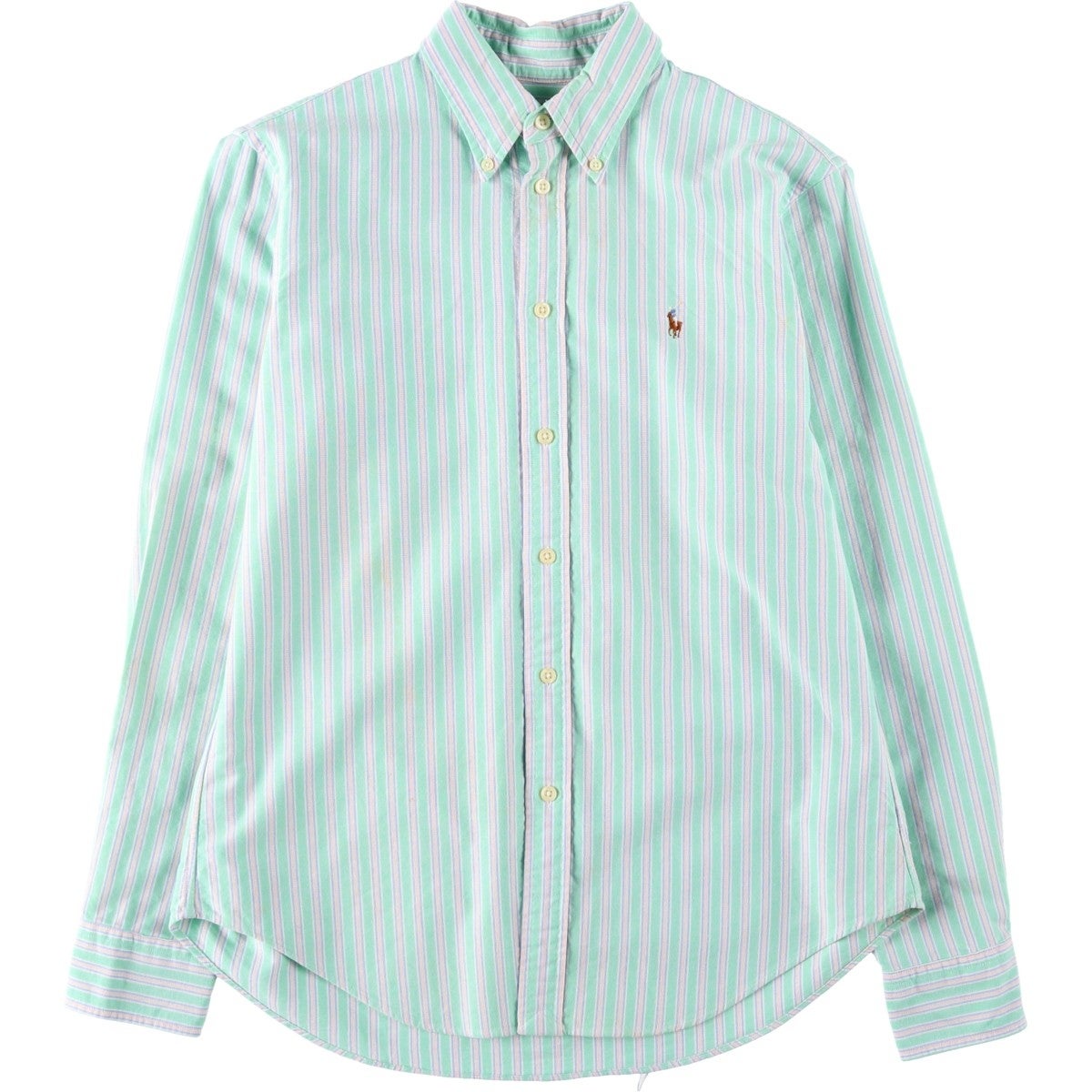 Ralph Lauren - 古着 80年代 ラルフローレン Ralph Lauren POLO by Ralph Lauren チェック柄 半袖 ボタンダウンシャツ USA製 レディースS相当 ヴィンテージ /eaa530250 古着 ラルフローレン Ralph Lauren チェック柄 半袖 ボタンダウン