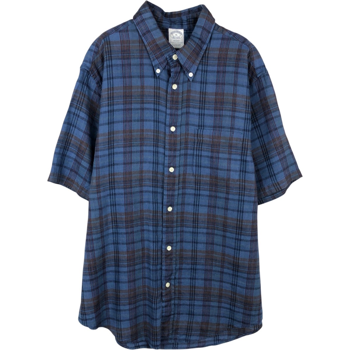 BrooksBrothers　ブルックスブラザーズ　未使用　BDシャツ　1818 古着 ブルックスブラザーズ Brooks Brothers Est.1818 チェック柄 半袖