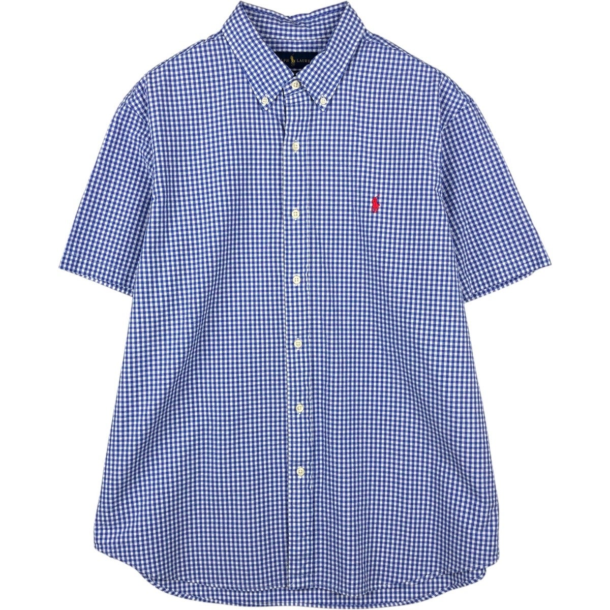 古着 ラルフローレン Ralph Lauren ギンガムチェック シアサッカー