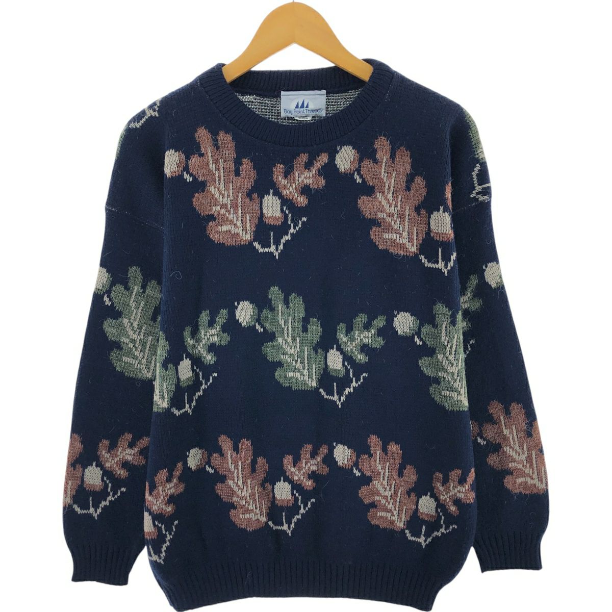 古着 70年代 ジャンセン Jantzen ニットカーディガン USA製 メンズM